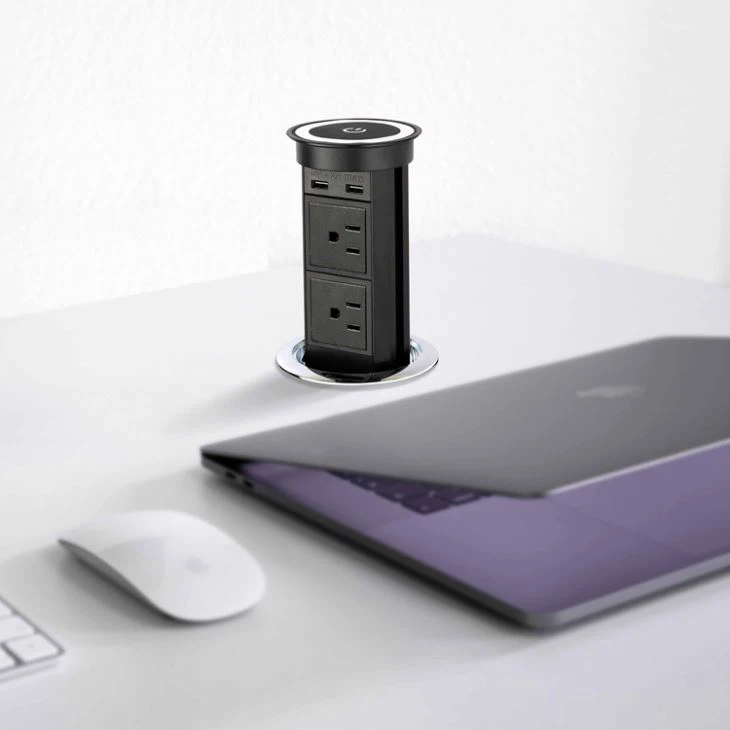 Pop Up Power Sockets In Kitchen